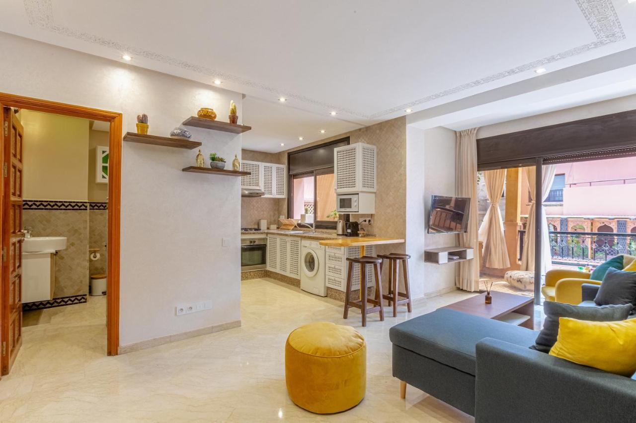 Le Palmier - Appartement Authentique A Gueliz マラケシュ エクステリア 写真