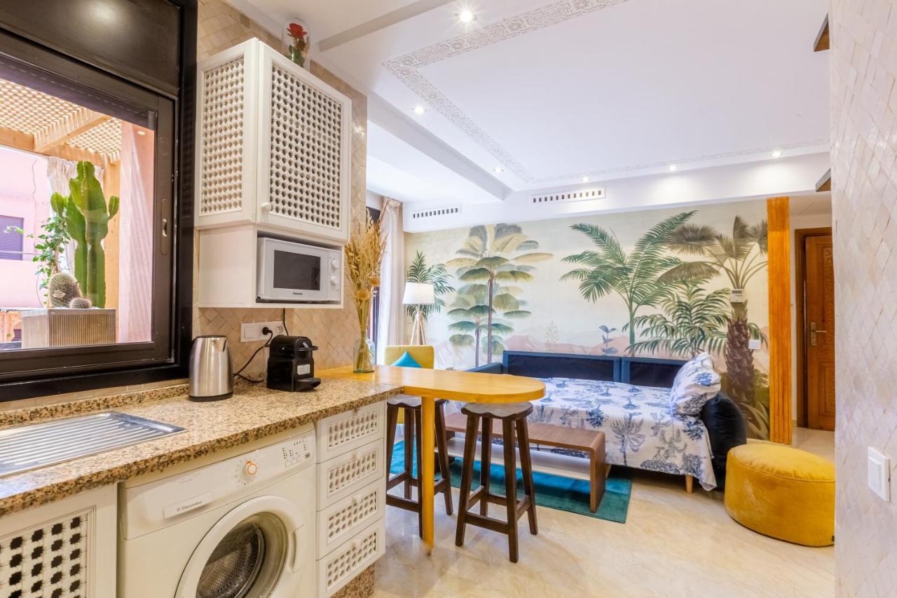 Le Palmier - Appartement Authentique A Gueliz マラケシュ エクステリア 写真